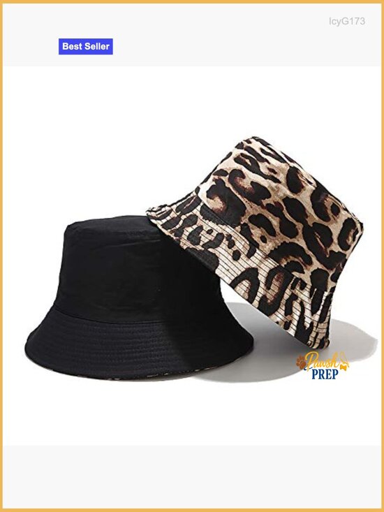 Reversible Bucket Hat Double-Side Wearable Cotton UV Sun Protection Fisherman main image 4